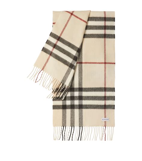 burberry casmere plaid check scarf|burberry cashmere check scarf beige.